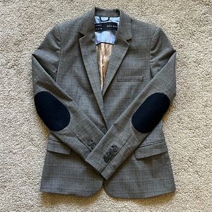 Zara basic plaid blazer